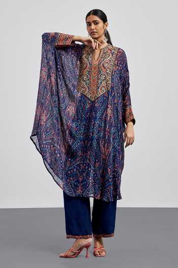 RI.Ritu Kumar Printed Kaftan & Pant Set