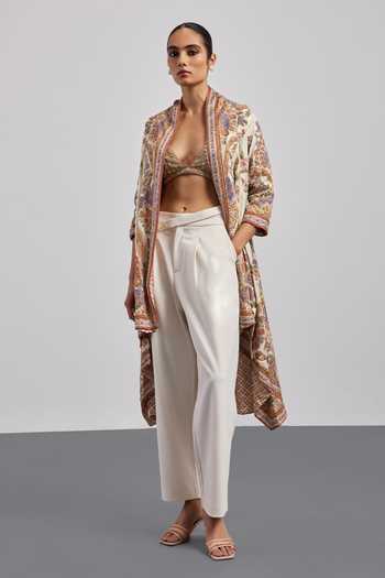 RI.Ritu Kumar Ecru Multi Megha Jacket 