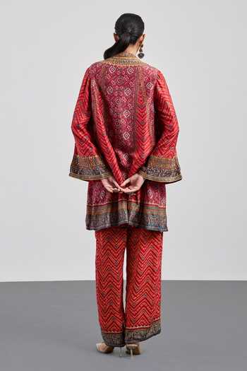 RI.Ritu Kumar Ajrakh Print Kurta & Pant Set 