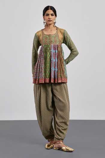 RI.Ritu Kumar Printed Kurta & Salwar Set 