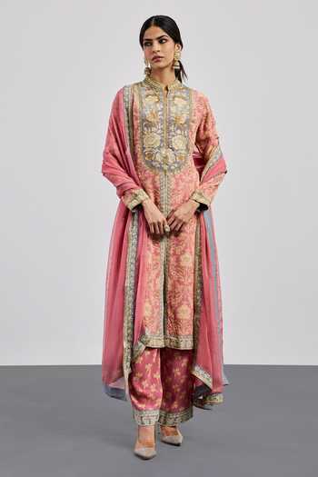 RI.Ritu Kumar Yoke Embroidered Kurta Set 