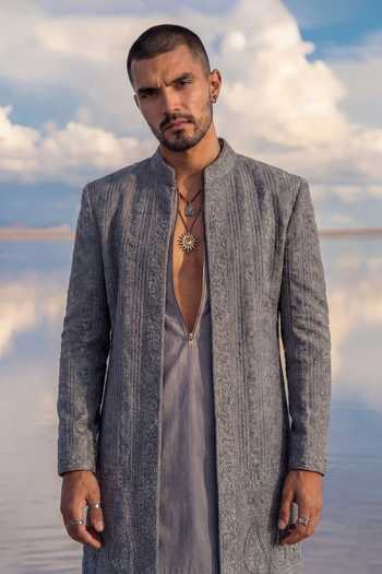 Bubber Couture Aelius Trellis Embroidered Sherwani 