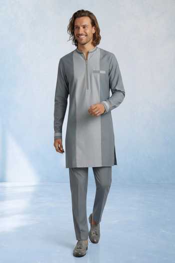 Bubber Couture Auron Colorblock Kurta Set 