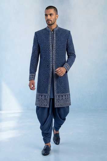 Bubber Couture Helios Trellis Embroidered Sherwani 