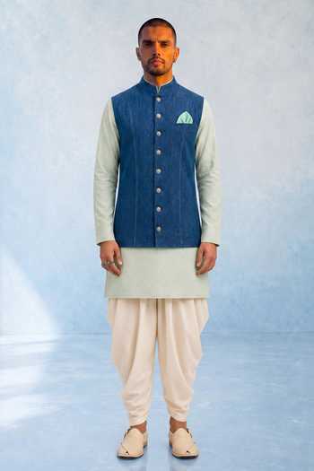 Bubber Couture Bosco Denim Nehru Jacket 