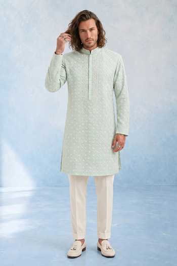 Bubber Couture Aegis Trellis Embroidered Kurta Set 