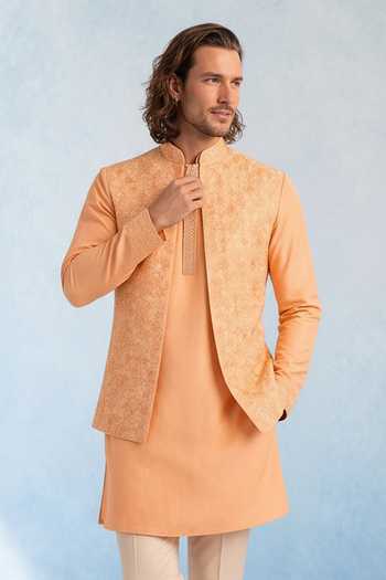 Bubber Couture Helio Imperial Thread Work Nehru Jacket 