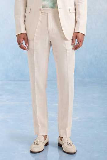 Buy Bubber Couture Off White Wool Altor Trouser Online at Aza Fashions Buy_Bubber Couture_Off White Wool Altor Trouser _Online_at_Aza_Fashions