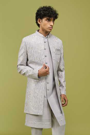 Arihant Rai Sinha Pattern Pc Sherwani Set 