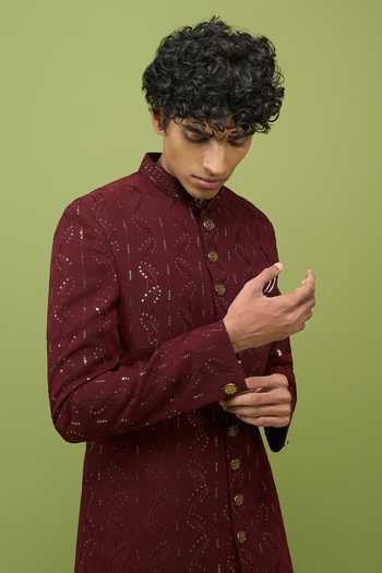 Arihant Rai Sinha Embroidered Sherwani & Pant Set 