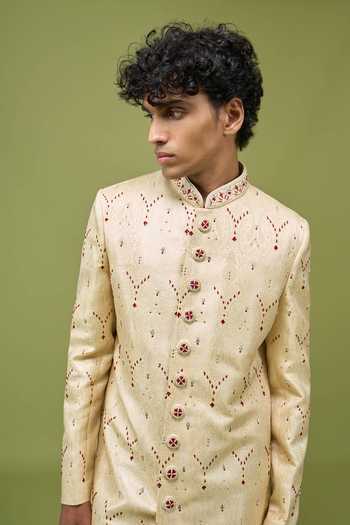 Arihant Rai Sinha Embroidered Sherwani & Pant Set 