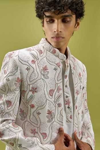 Arihant Rai Sinha Embroidered Sherwani Set with Kurta and Pant 