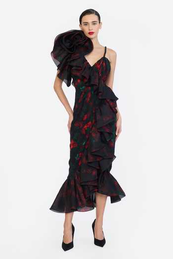 Gauri & Nainika Floral Print Dress