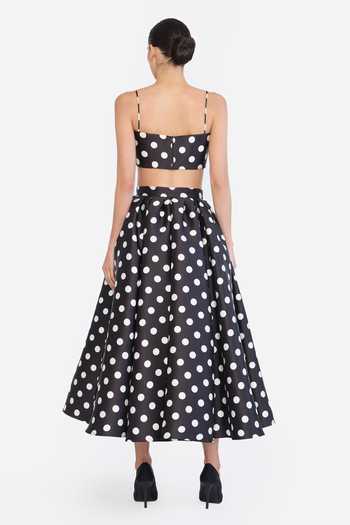 Gauri & Nainika Polka Dot Print Skirt