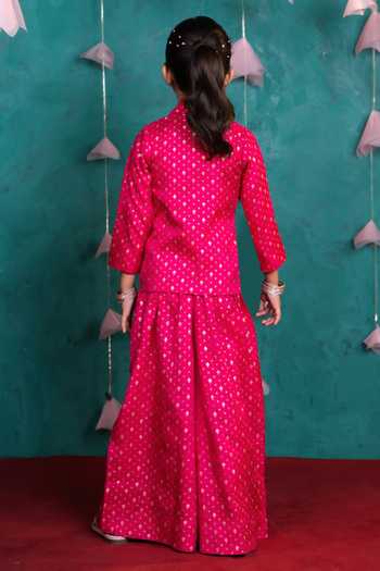 JILMIL DREAMWEAR Pink Blazer & Palazzo Set 
