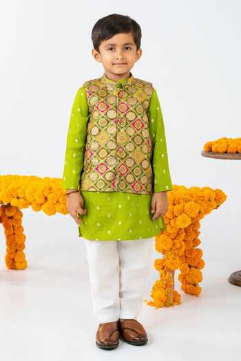 JILMIL DREAMWEAR Floral Pattern Bundi Set 