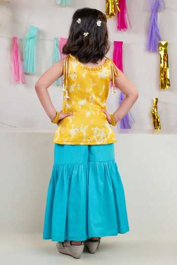 JILMIL DREAMWEAR Sleeveless Kurta & Sharara Set 