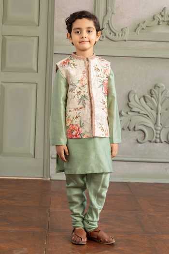 Kalista Ronak Printed Bundi & Kurta Set 