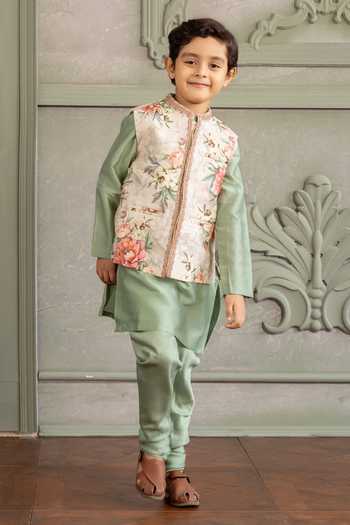 Kalista Ronak Printed Bundi & Kurta Set 
