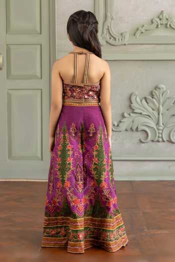 Kalista Arika Embroidered Blouse Sharara Set 