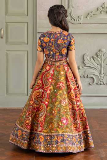Kalista Prisha Floral Print Lehenga Set 