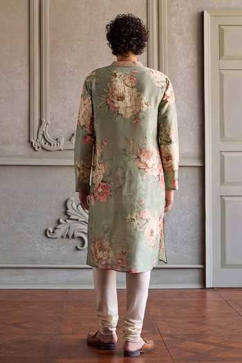 Kalista Rian Floral Print Kurta Set 