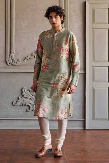 Kalista Rian Floral Print Kurta Set 