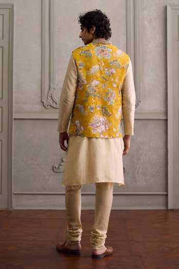 Kalista Zivansh Printed Bundi & Kurta Set 