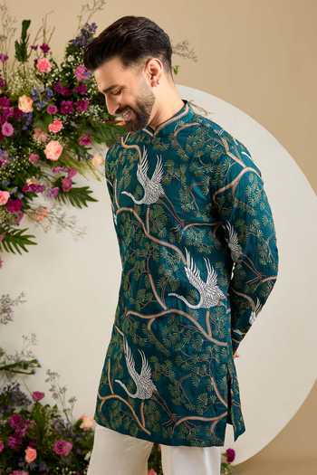 Kasbah Flamingo Embroidered Kurta 