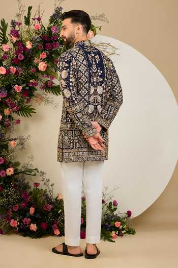 Kasbah Floral Zari Embroidered Kurta