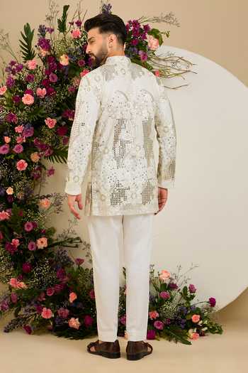Kasbah Mirror Floral Embroidered Kurta 