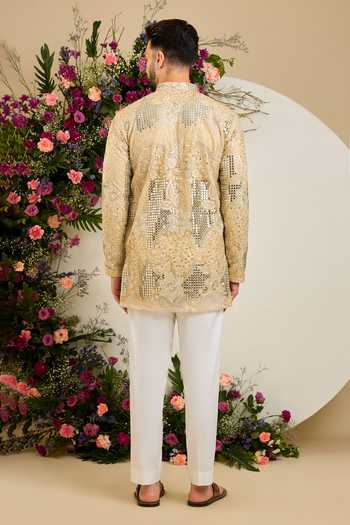 Kasbah Floral Mirror Embroidered Kurta 