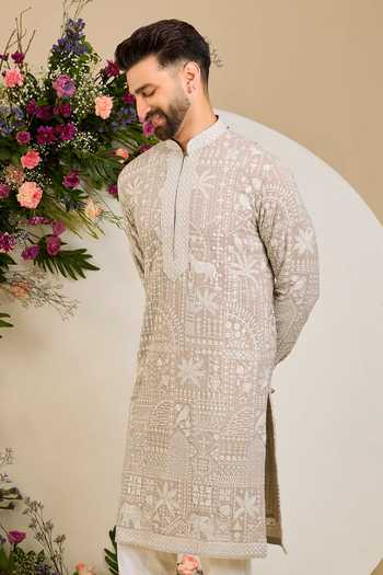 Kasbah Flora & Fauna Embroidered Kurta