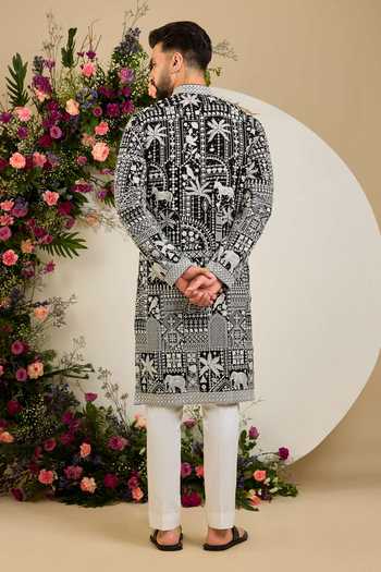 Kasbah Flora & Fauna Embroidered Kurta 