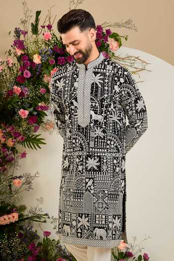Kasbah Flora & Fauna Embroidered Kurta 
