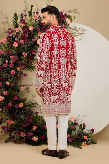 Kasbah Flora & Fauna Embroidered Kurta 