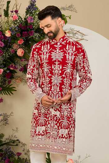 Kasbah Flora & Fauna Embroidered Kurta 