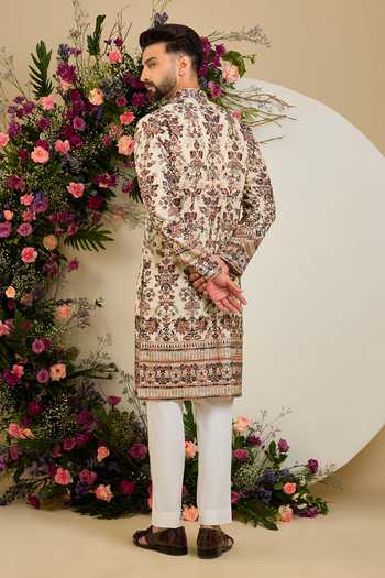 Kasbah Floral Sequin Embroidered Kurta