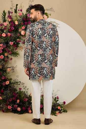 Kasbah Flora & Fauna Embroidered Sherwani