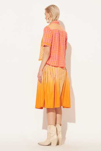 Linetribe Evara Printed Shirt & Skirt Set 
