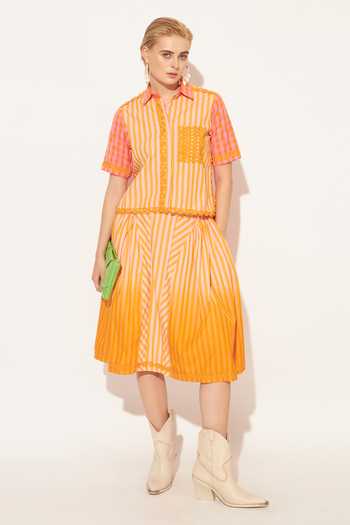 Linetribe Lyra Panelled Printed Skirt 