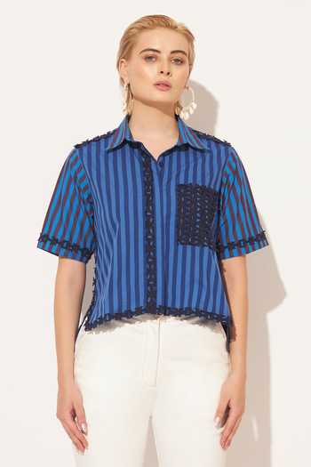 Linetribe Luna Stripe Print Shirt 