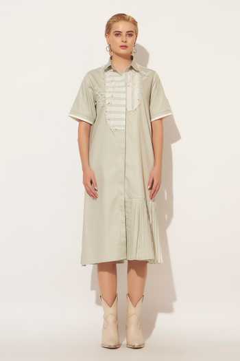 Linetribe Nyra Asymmetric Yoke Shirt Dress 