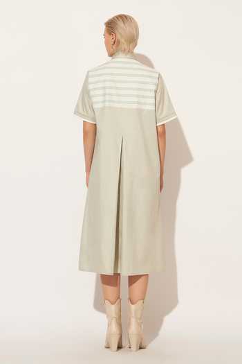 Linetribe Nyra Asymmetric Yoke Shirt Dress 