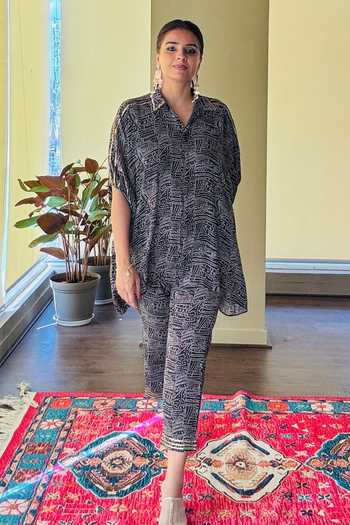 Palak & Mehak Bandhani Print Shirt & Pant Set 