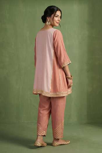 Priya Chaudhary Chanderi Kurta & Salwar Set