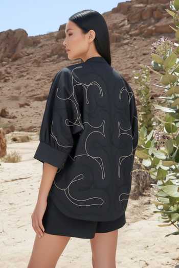 Studio Moda India Gilded Embroidered Shirt