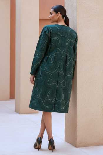 Studio Moda India Aureate Swirl Pattern Dress