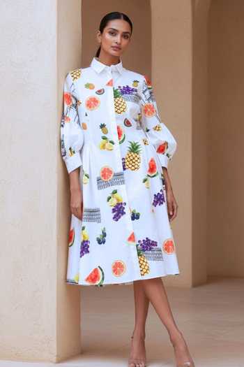 Studio Moda India The Zeste Fruit Print Dress