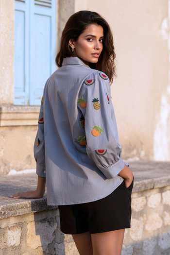 Studio Moda India The Pomeline Embroidered Shirt